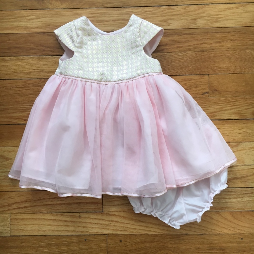 Marmelatta 18 Months pink and gold dress